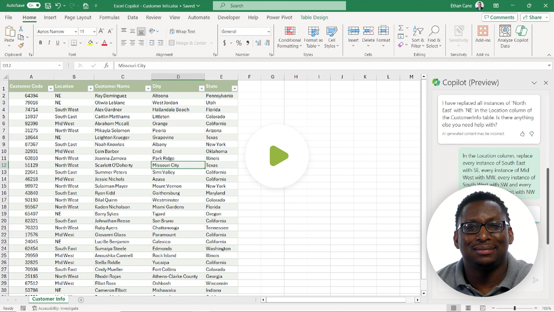 Copilot for Excel 365